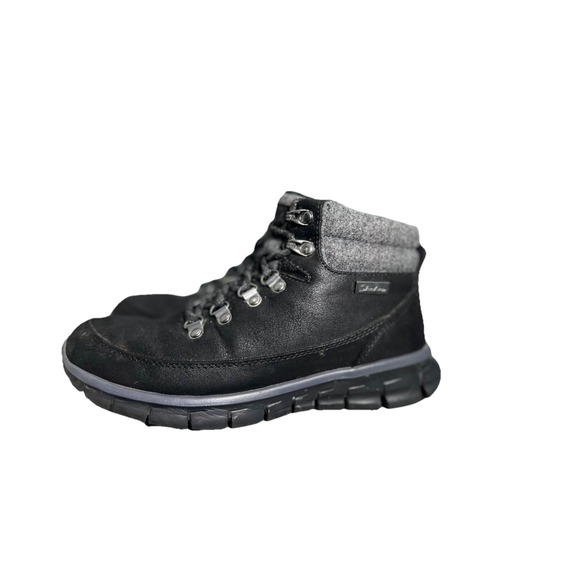 Skechers Synergy Water Repellent Hiker Boots Cool Seeker Black Womens Size 6.5 - Picture 2 of 10